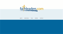 Desktop Screenshot of faithleaders.com