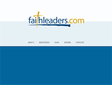 Tablet Screenshot of faithleaders.com